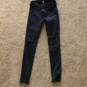 Black legging jeans